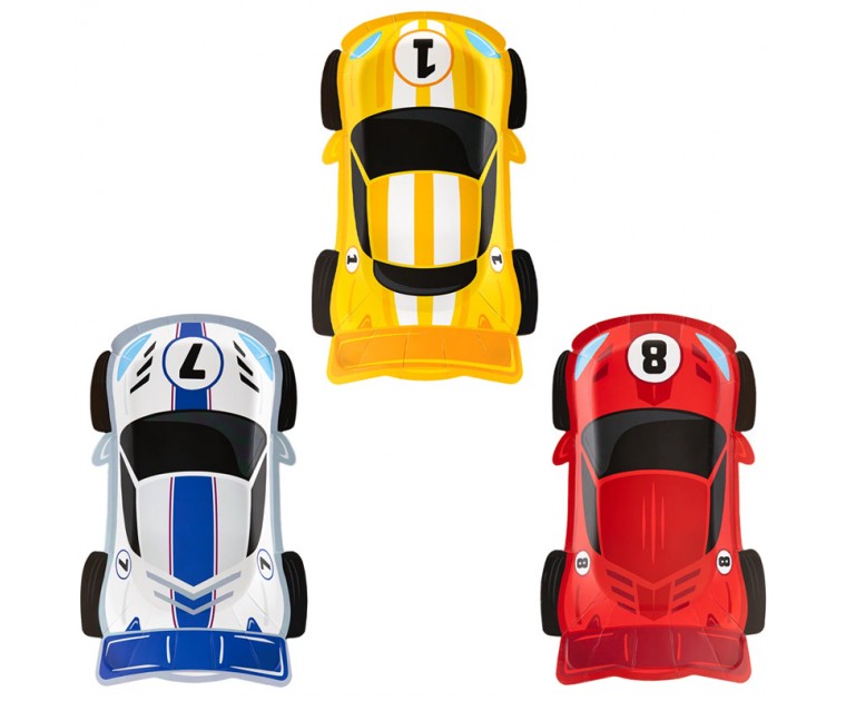 6 Pratos Carros Corrida