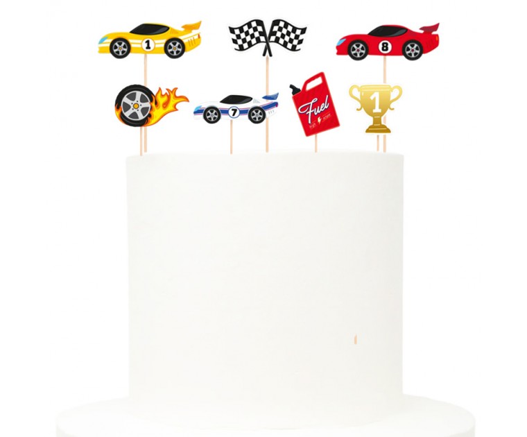 Conj. 7 Picks Carro Corrida