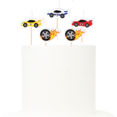 Conj. 5  Velas Carro Corrida
