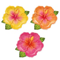 Prato flores tropicais Aloha
