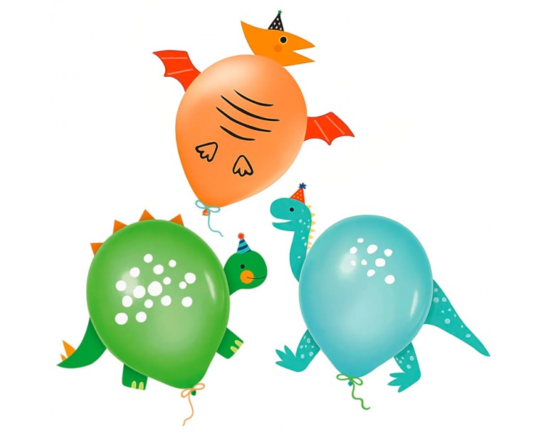 Conj 3 Balões Dinossauros