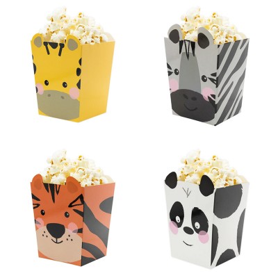 4 Caixas Pipocas Animais Selva