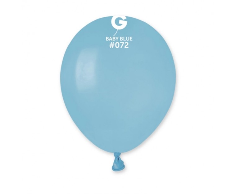 100 Balões Baby Blue 13 cms