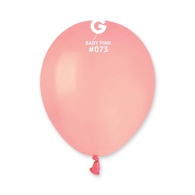 100 Balões Baby Pink Mate 13 cms