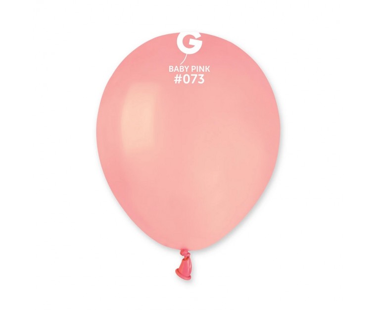 100 Balões Baby Pink Mate 13 cms