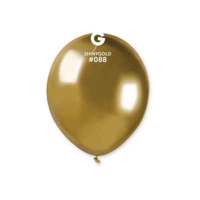 Balão Shinny Dourado 12 cms