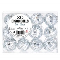Conj. 12 Bolas Prata 3 cms