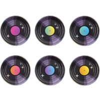 6 Pratos Retro Disco