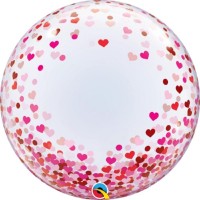Bubble Corações Rosa e Vermelho