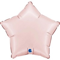Balão Estrela Rosa Satinado