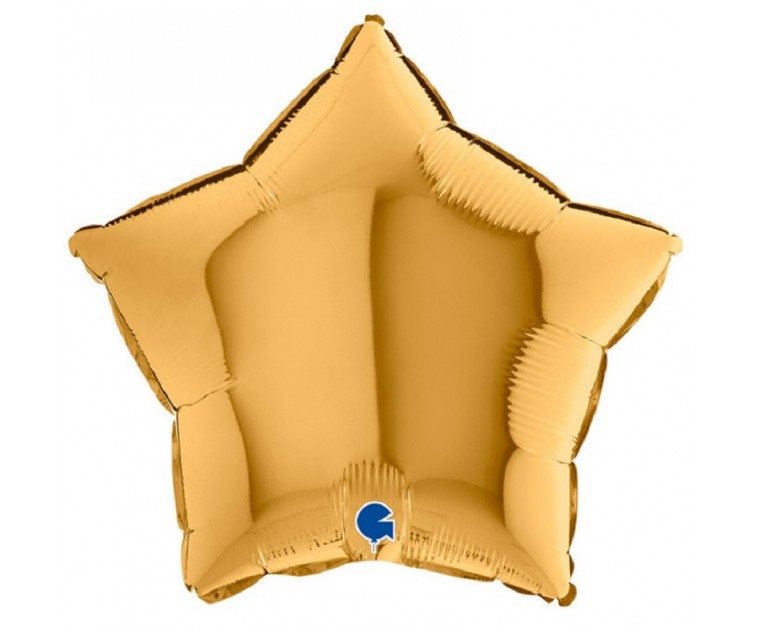 Balão Foil Estrela Dourada 