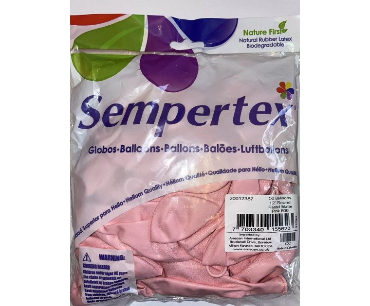 50 Balões Pastel Mate Rosa