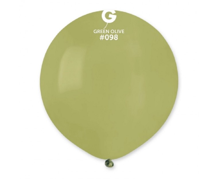 25 Balões Green Olive 48 cms