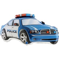 Balão Carro Polícia Azul 79 cms