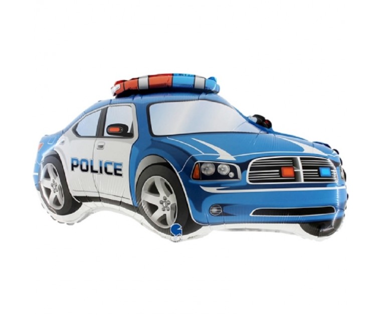 Balão Carro Polícia Azul 79 cms