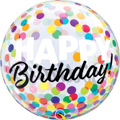 Bubble Happy Birthday Bolinhas Multicolorida