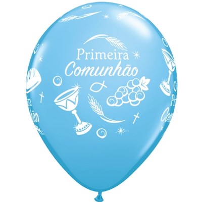 Balão Azul Primeira Comunhão