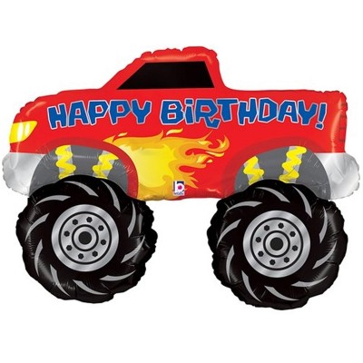Balão Monster Truck Happy Birthday