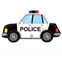  Balão Foil Carro de Polícia