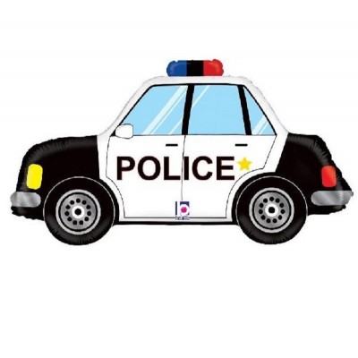  Balão Foil Carro de Polícia