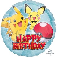 Balão Foil Pokémon Happy Birthday