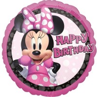 Balão Foil Minnie Happy Birthday 45 cms