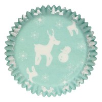 48 Forminhas Cup Cakes Bosque de Inverno