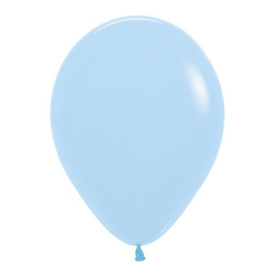 50 Balões Pastel Mate Azul 50 Balões Pastel Mate Azul