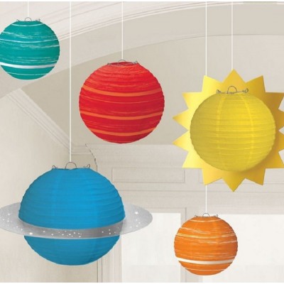 6 Lanternas Tema Espaço