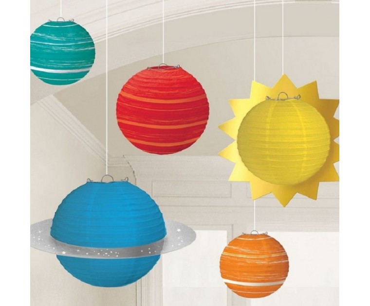 6 Lanternas Tema Espaço