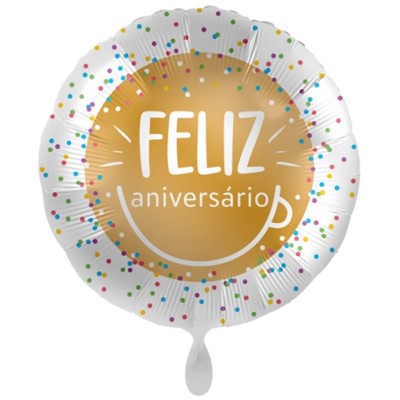 Balão Smile Feliz Aniversário