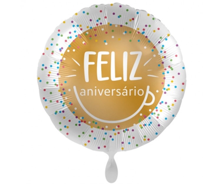 Balão Smile Feliz Aniversário