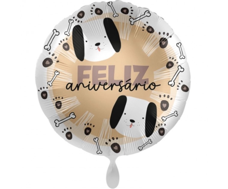 Balão Dog Feliz Aniversário