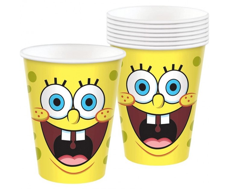 8 Copos Sponge Bob