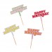 Picks Happy Birthday Multicoloridos