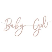 Banner Baby Girl Rosa