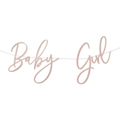 Banner Baby Girl Rosa