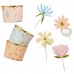 Kit Formas e Topos Florais Multicoloridas