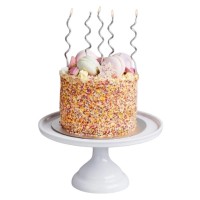 12 Velas Curvas Prata