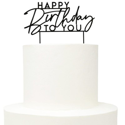 Topo Acrílico  'Happy Birthday To You'