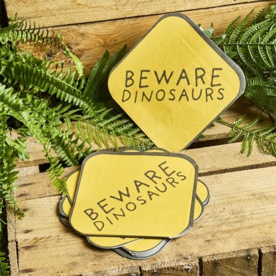 Guardanapos Beware Dinosaurs