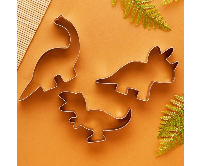 Set 3 Cortadores Dinossauros
