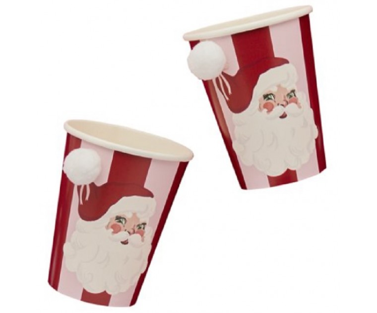 Copos Pai Natal Vintage