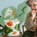 Topo Dourado Happy Birthday 