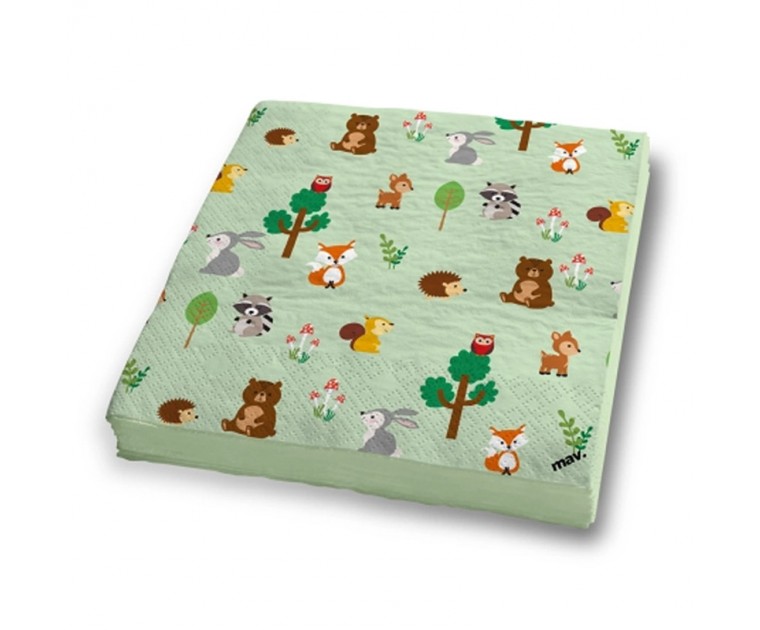Guardanapos Animais Floresta