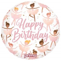 Balão Happy Birthday Bailarinas Balão Happy Birthday Bailarinas