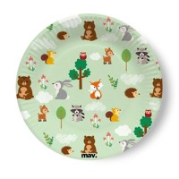 Pratos Animais Floresta Pequenos