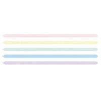 100 Balões Modelar Multicoloridos Cores Pastel 100 Balões Modelar Multicoloridos Cores Pastel