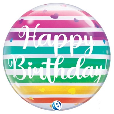 Bubble Happy Birthday Multicolorida