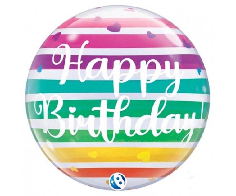Bubble Happy Birthday Multicolorida